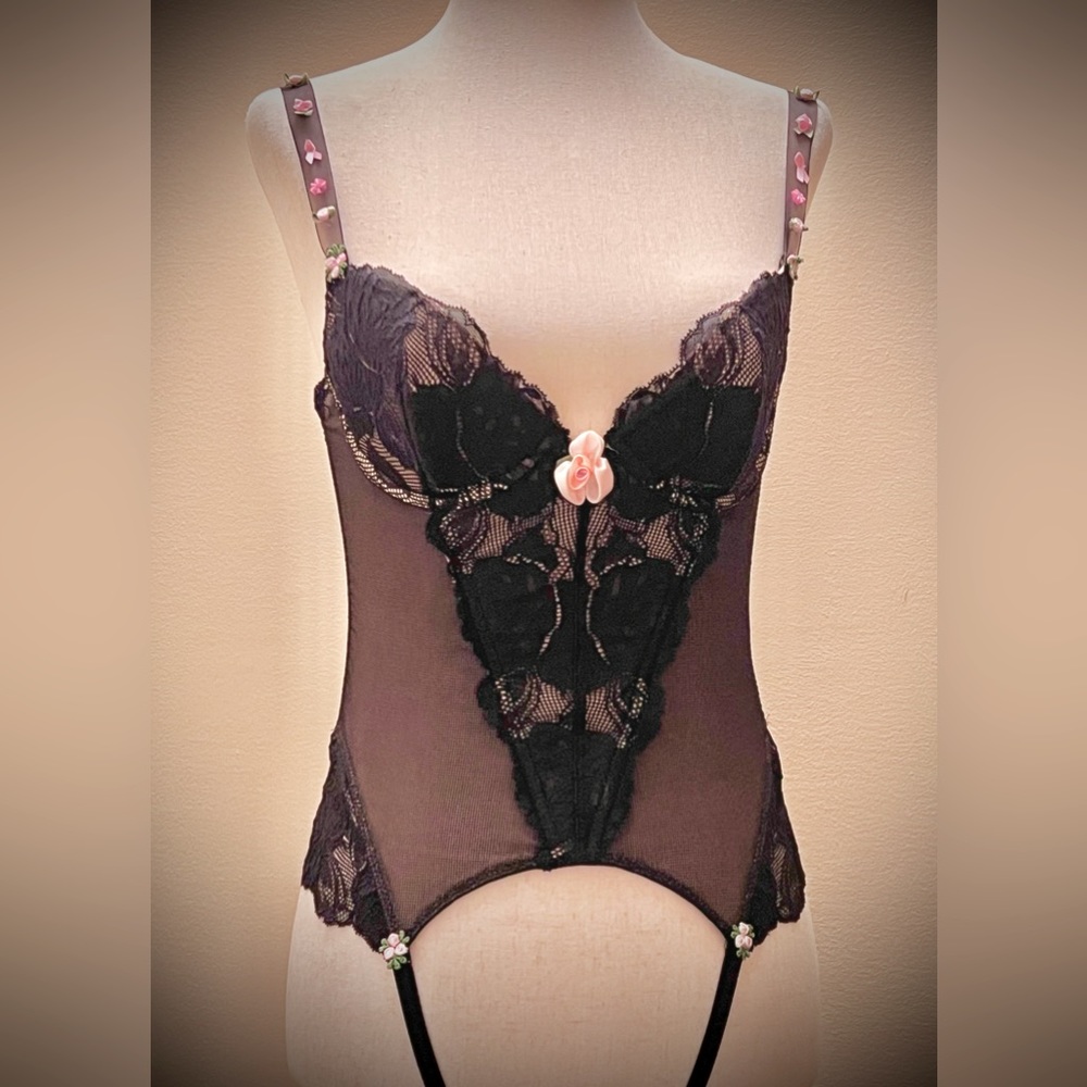 Chantal Thomass bustier/corset with stocking clips